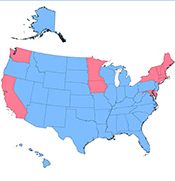 Map of the United States 