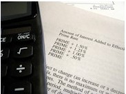 Calculator on document